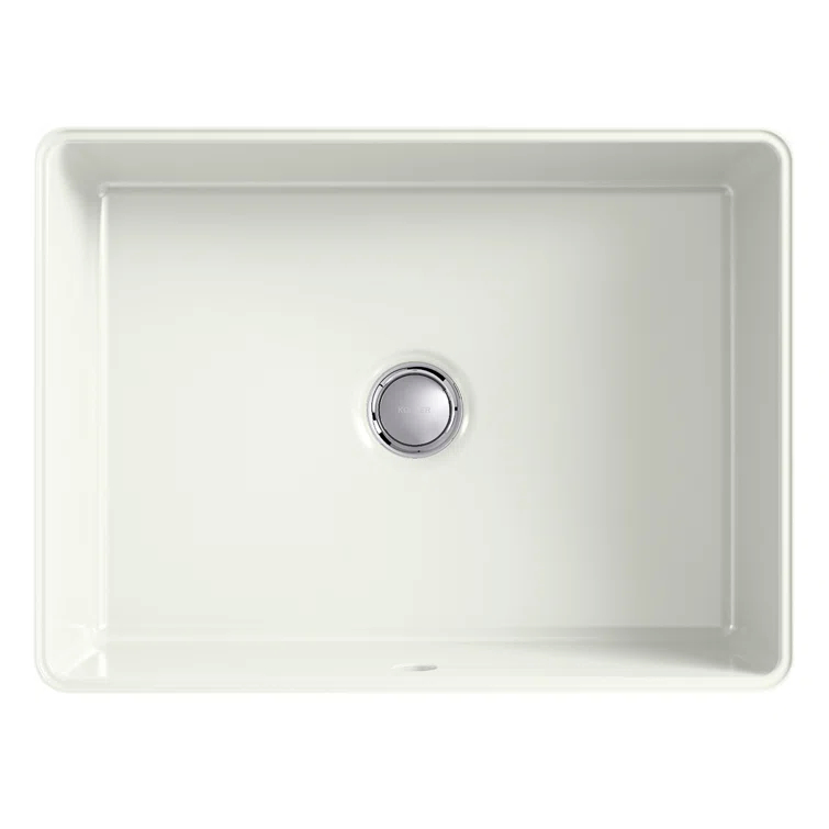 Verticyl 17" Rectangular Under-Mount Bathroom Sink with Overflow Drain