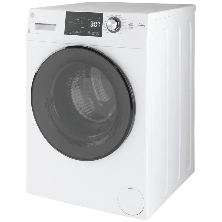 GE Appliances All-In-One Combo Unit with 2.4 Cubic Feet Front Load Washer and 2.4 Cubic Feet Electric Dryer