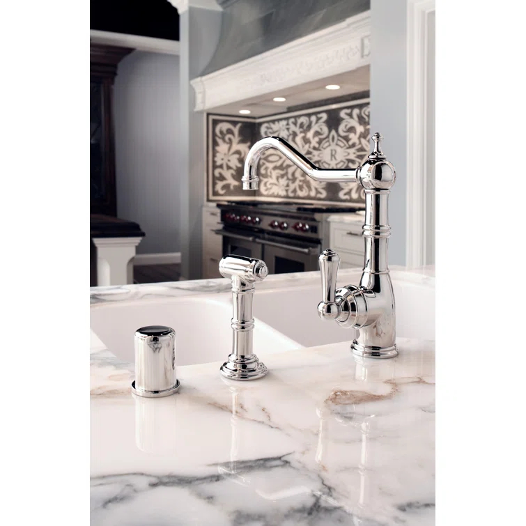 Edwardian Kitchen Faucet With Side Spray