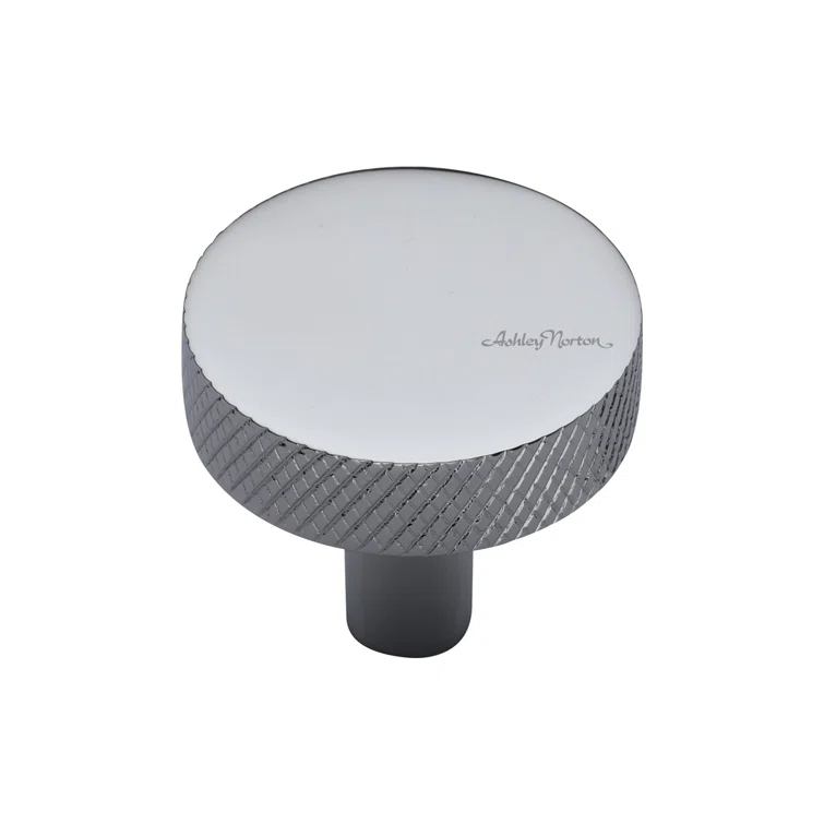 Ashley Norton Knurled 1 1/4" Diameter Round Knob
