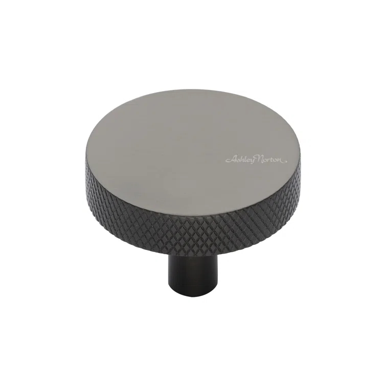 Ashley Norton Knurled 1 1/4" Diameter Round Knob