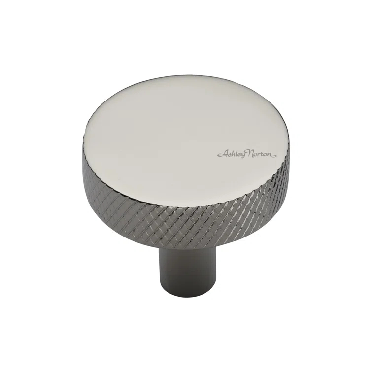 Ashley Norton Knurled 1 1/4" Diameter Round Knob