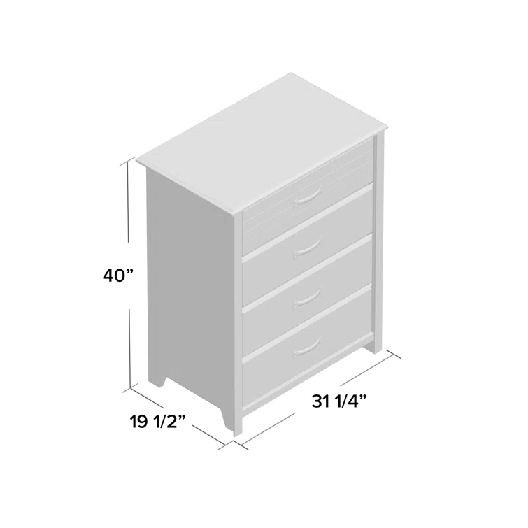 Cubby Kids 4 - Drawer Chest