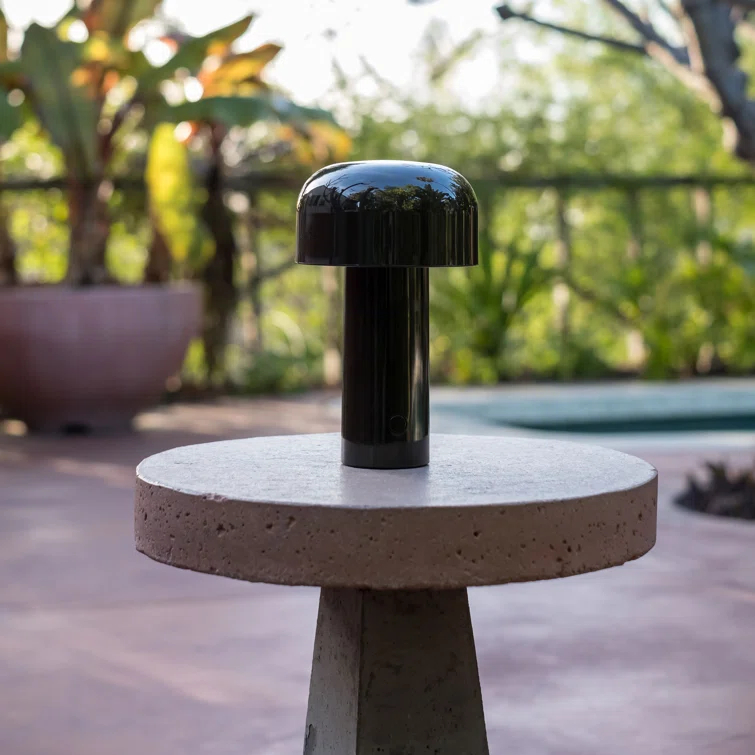 Cioko Dark Brown Cordless LED Outdoor Table Lamp, 12.5cm