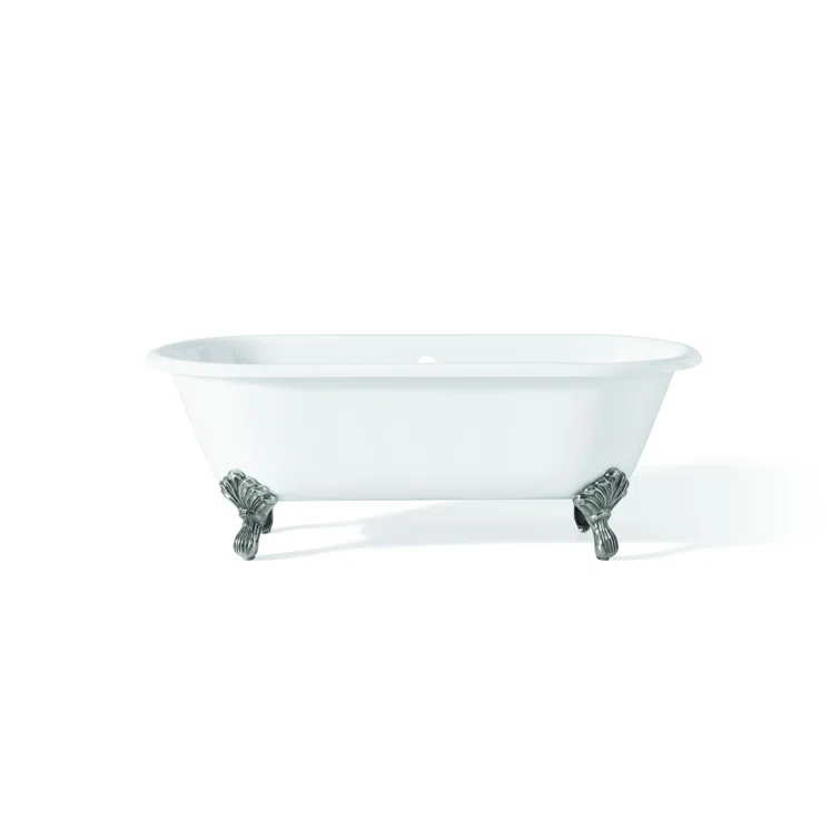 Kristin 68'' Soaking Cast Iron Bathtub