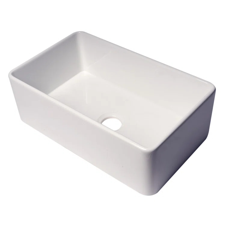 30'' L Farmhouse / Apron Single Bowl Fireclay Kitchen Sink