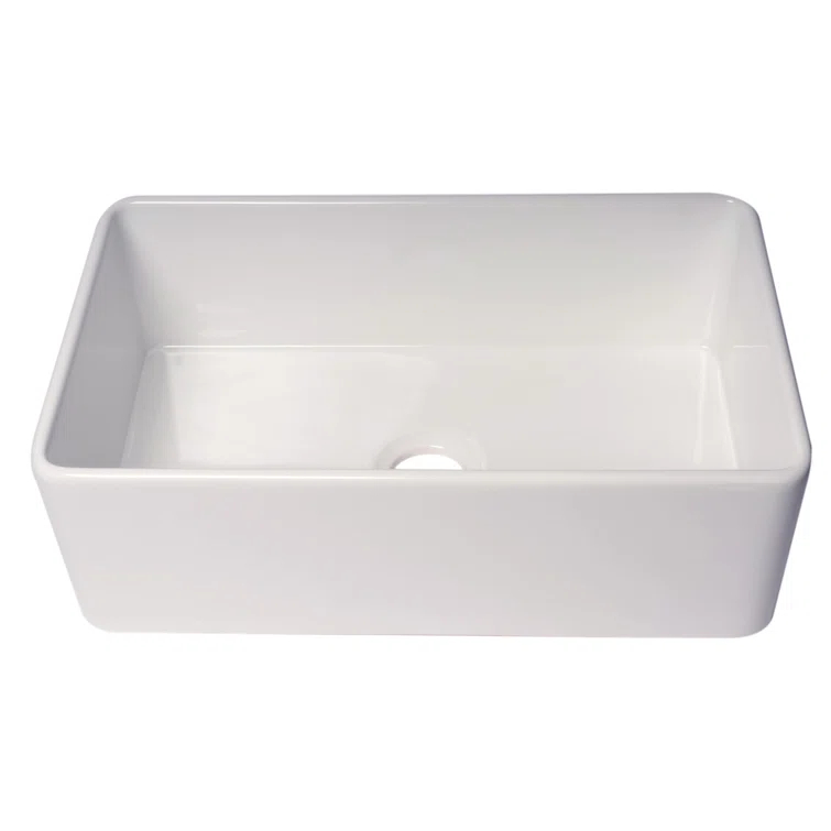 30'' L Farmhouse / Apron Single Bowl Fireclay Kitchen Sink
