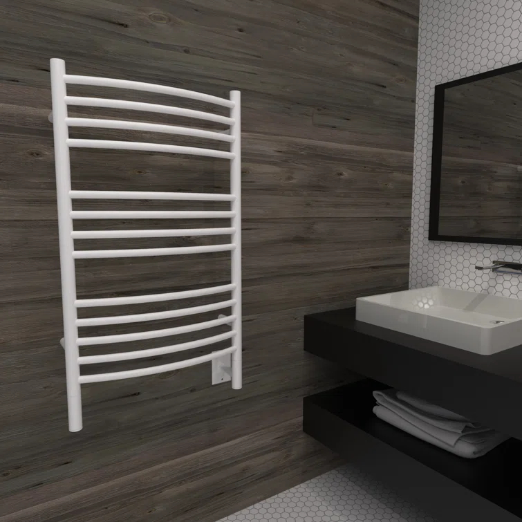 Jeeves Wall Mount Electric C Curved Towel Warmer