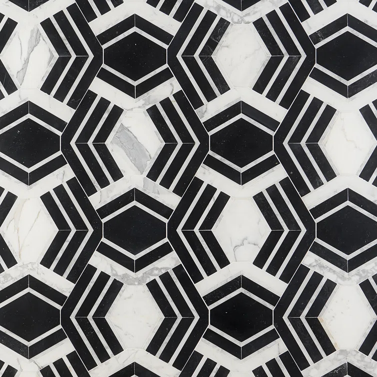 Bond Tile Tenor Marble Random Mosaic Wall & Floor Tile