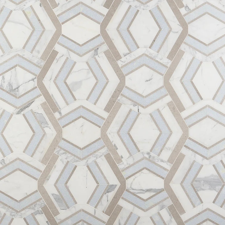 Bond Tile Tenor Marble Random Mosaic Wall & Floor Tile