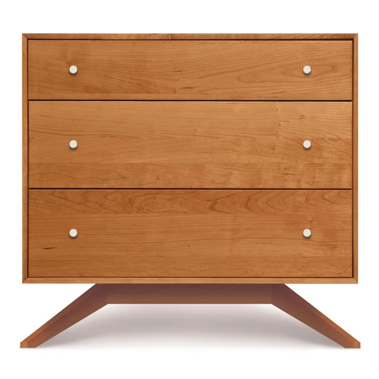 Astrid Solid Wood 33.5'' W 3 - Drawer Dresser