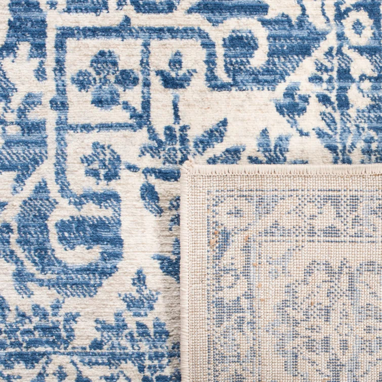 Cameron Oriental Handmade Tufted Navy/Light Gray Area Rug