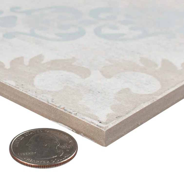 Barcelona 6" x 6" Porcelain Patterned Wall & Floor Tile