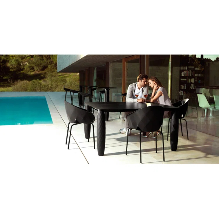 Vases Outdoor Stacking Dining Armchair with Cushion