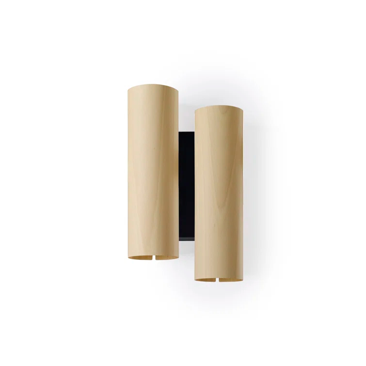 Black Note Steel LED Flush Mounted Sconce