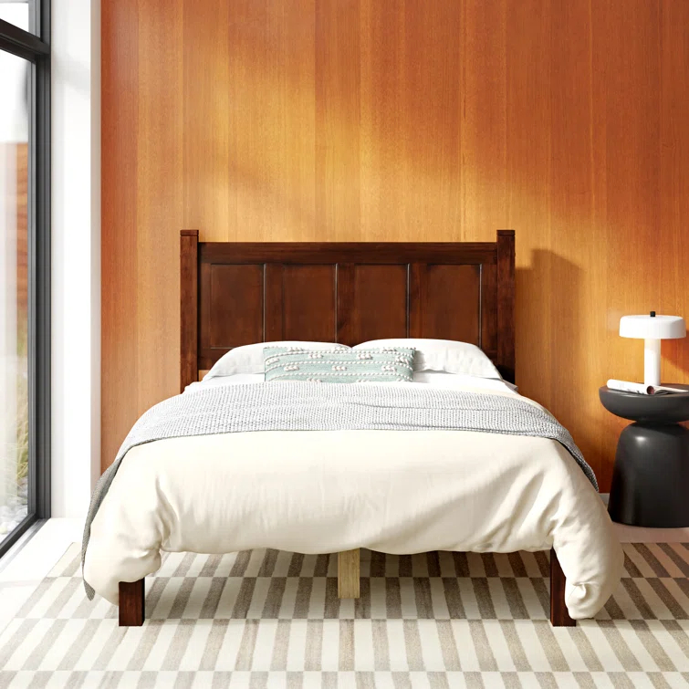 Shaker Solid Wood Panel Bed