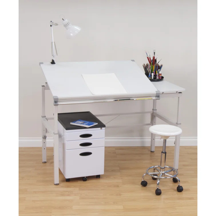 Inbox Zero Cowie Height Adjustable Drafting Table