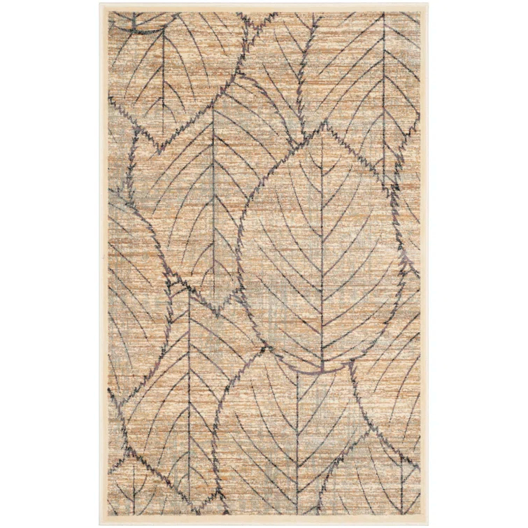 Martha Stewart Viscose Pile Floral Rug