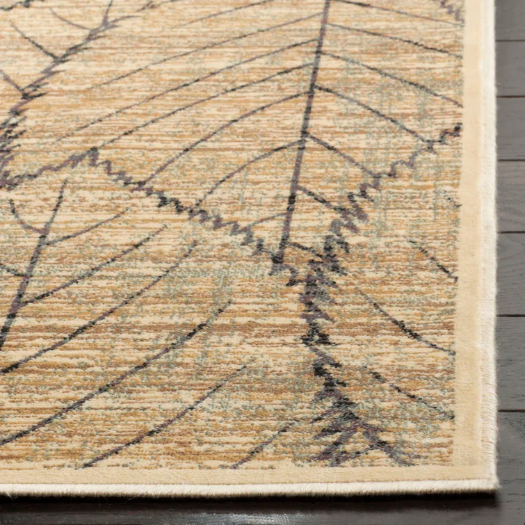 Martha Stewart Viscose Pile Floral Rug