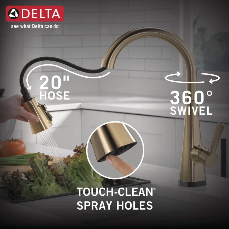 Lenta Pull Down Sprayer Touch Kitchen Sink Faucet, Touch Control Kitchen Faucet