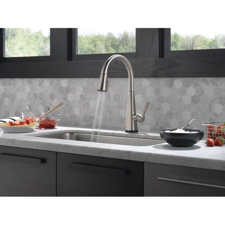 Lenta Pull Down Sprayer Touch Kitchen Sink Faucet, Touch Control Kitchen Faucet