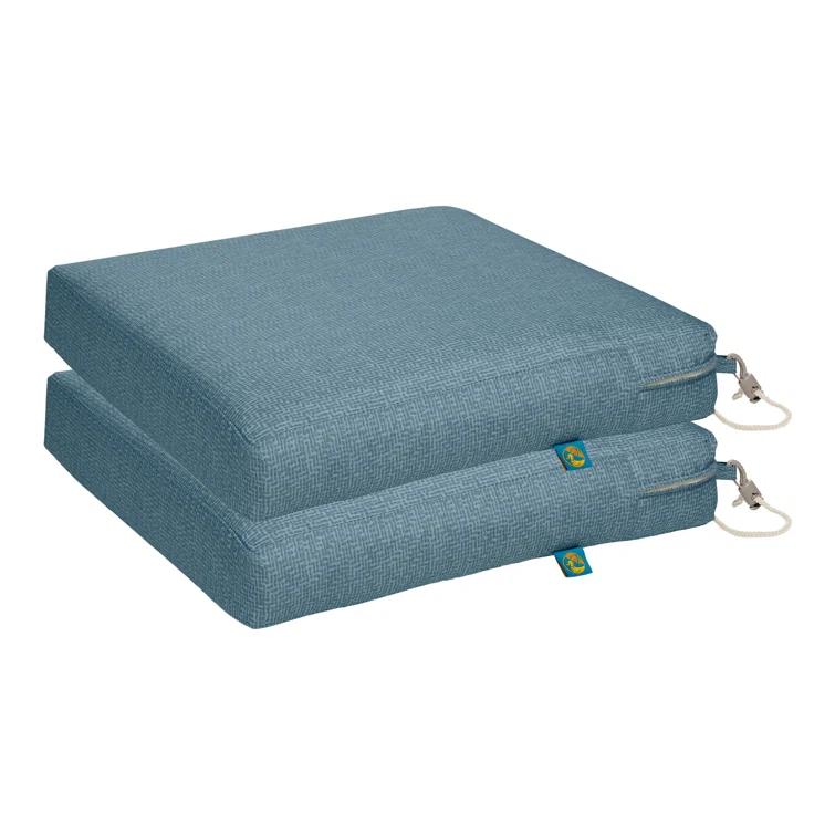 Weekend Patio Dining Seat Cushions, 17 x 17 x 3 Inch