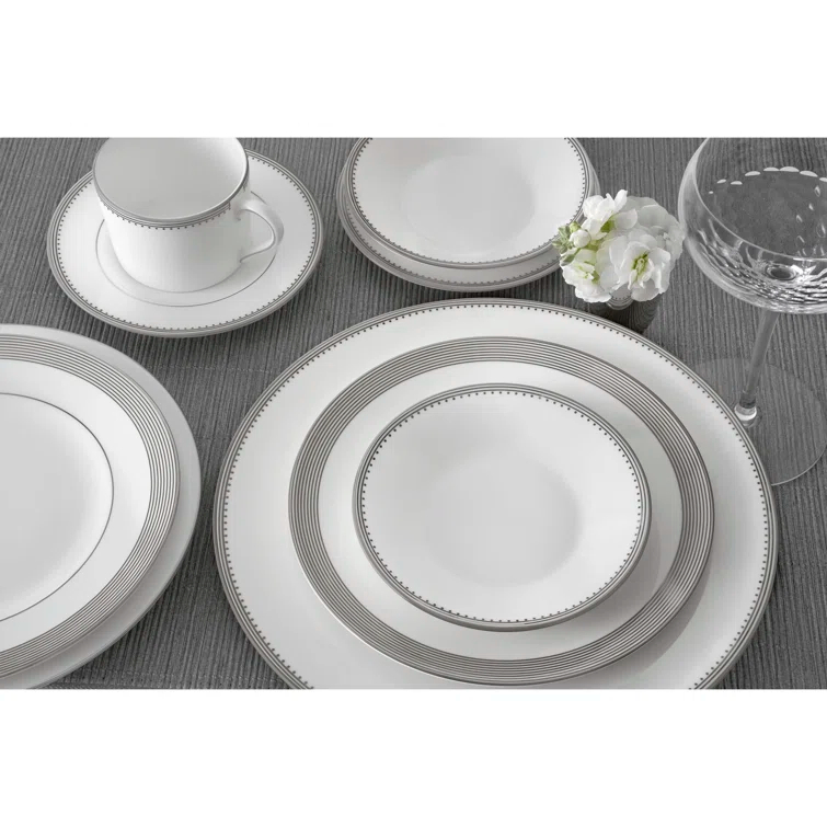 Vera Wang Vera Wang Grosgrain 5 Piece Bone China Place Setting Set, Service for 1