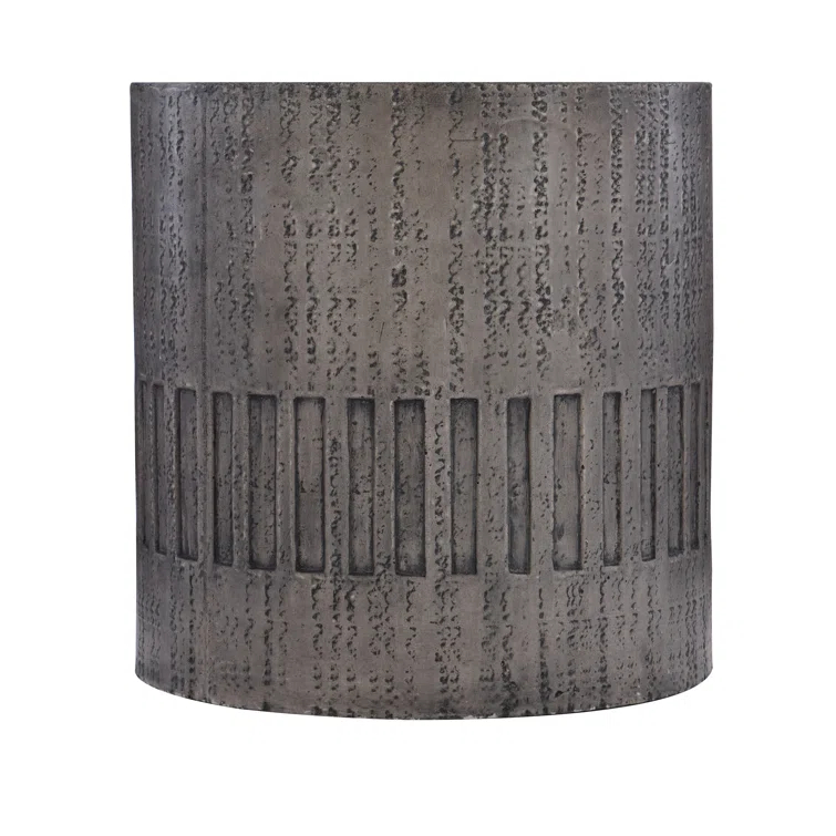 Bernhardt Miramar Round Concrete Outdoor Side Table
