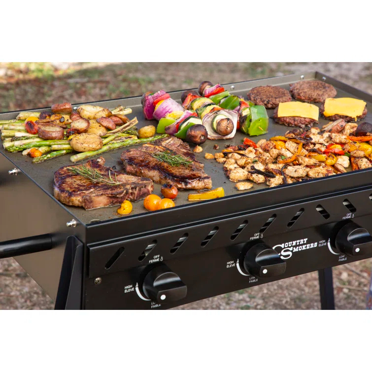 Country Smokers 4 - Burner Flat Top Gas Griddle