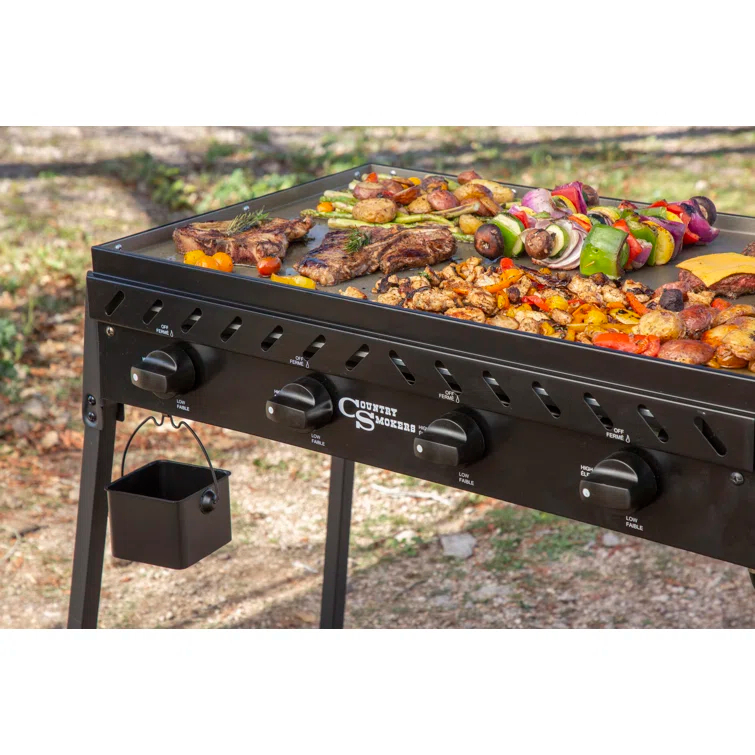 Country Smokers 4 - Burner Flat Top Gas Griddle