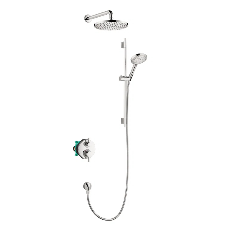 Raindance Thermostatic Complete Shower System with Rough-in Valve