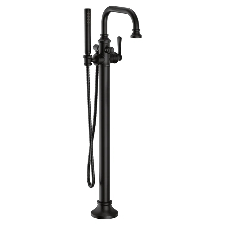 Colinet Single Handle Floor Mounted Clawfoot Tub Faucet with Handshower