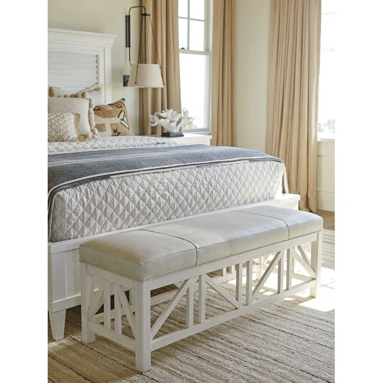 Ocean Breeze Birkdale Leather Bench
