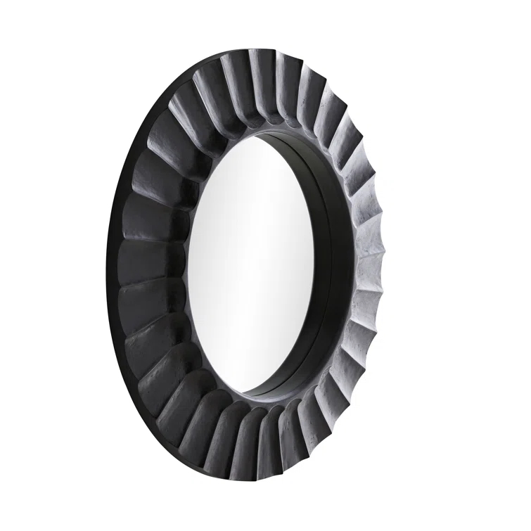 Arteriors Blake Round Mirror - Black