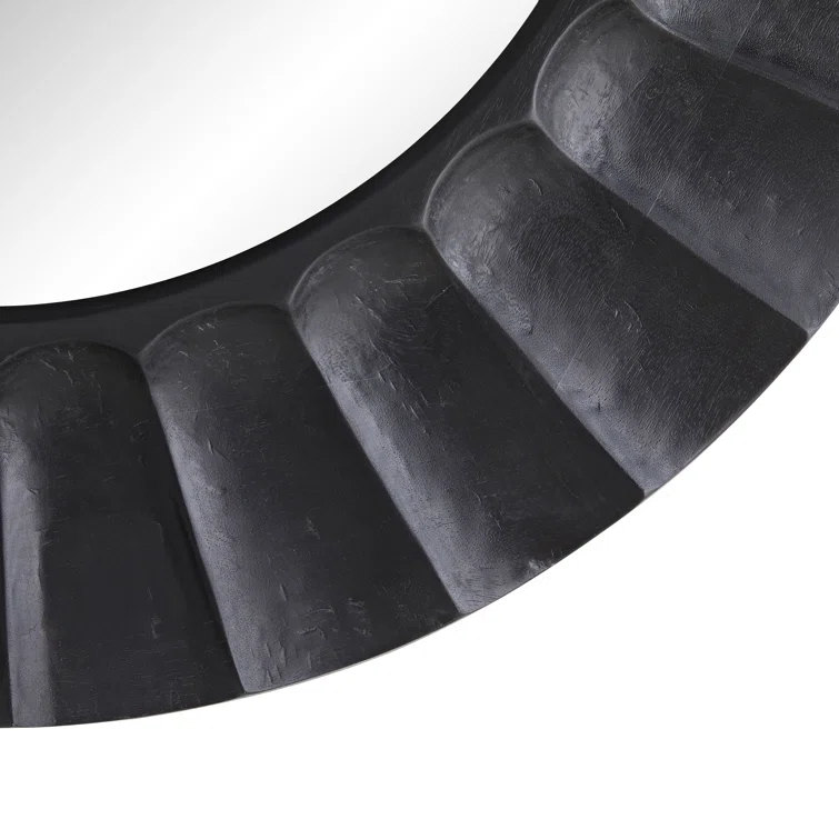 Arteriors Blake Round Mirror - Black