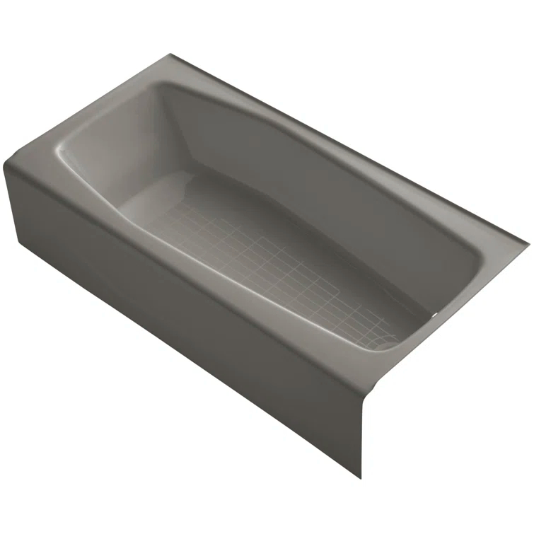 Villager 60" x 30" Alcove Soaking Cast Iron Bathtub