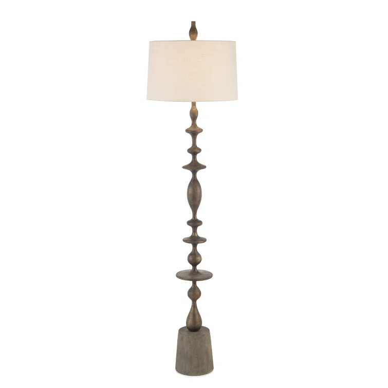 John-Richard 70.5'' Brown Traditional Floor Lamp