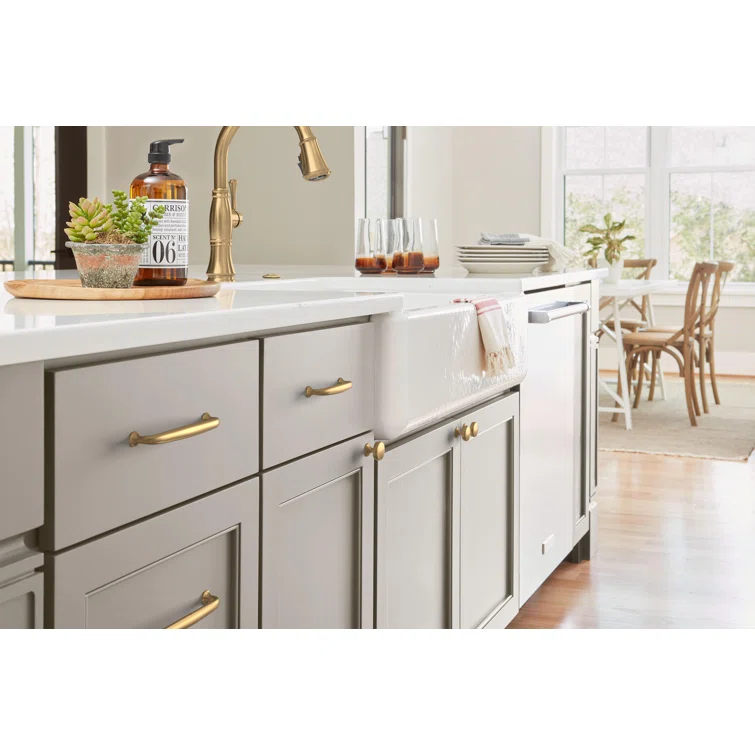 Amerock Renown 3-3/4 inch (96mm) Center-to-Center Champagne Bronze Cabinet Pull