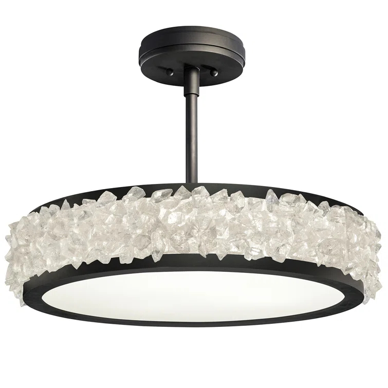 Arctic Halo 23" Round Semi-Flush Mount