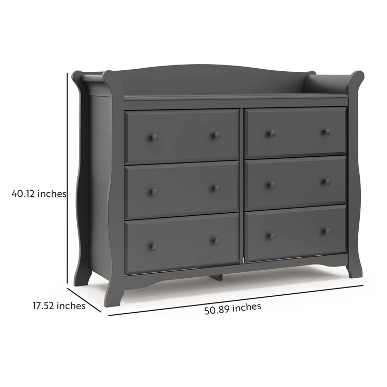 Avalon 6 Drawer Double Dresser
