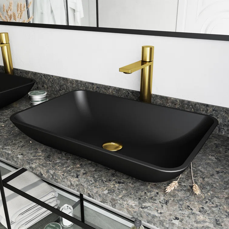 Gotham 12" H Single Handle Vessel Sink Bathroom Faucet