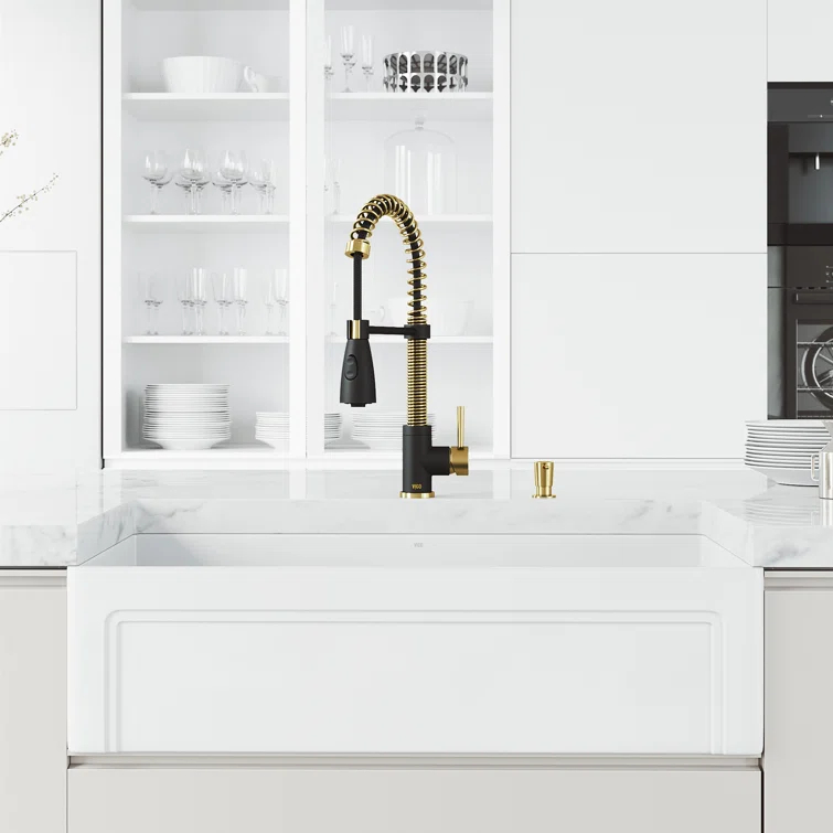 Brant EternalSeal Single Handle Pull-Down Kitchen Faucet with Dual Mode Sprayer
