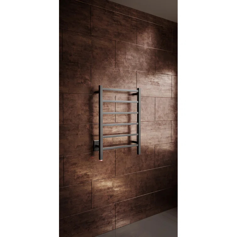Bathroom Butler CUB06121-PTS-MBLK Cubic 4 Wall Towel Rack
