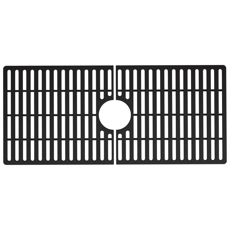Silicone Grid VIGO Matte Stone 32" L x 15" W Bottom Sink Grid for 36 in. Single Bowl Kitchen Sink