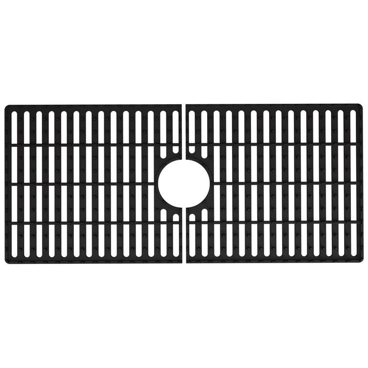 Silicone Grid VIGO Matte Stone 32" L x 15" W Bottom Sink Grid for 36 in. Single Bowl Kitchen Sink