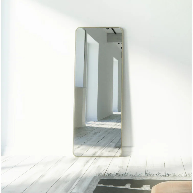 Trinity 24 in. x 67 in. Square Radius Mirror
