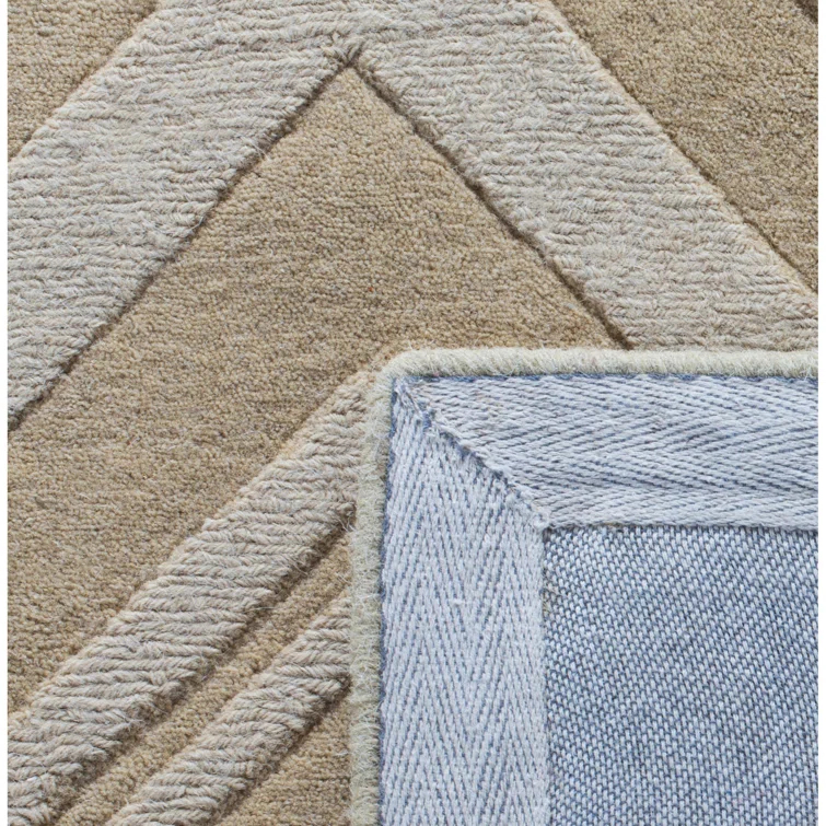 Nishi Hand Loomed Wool Chevron Rug