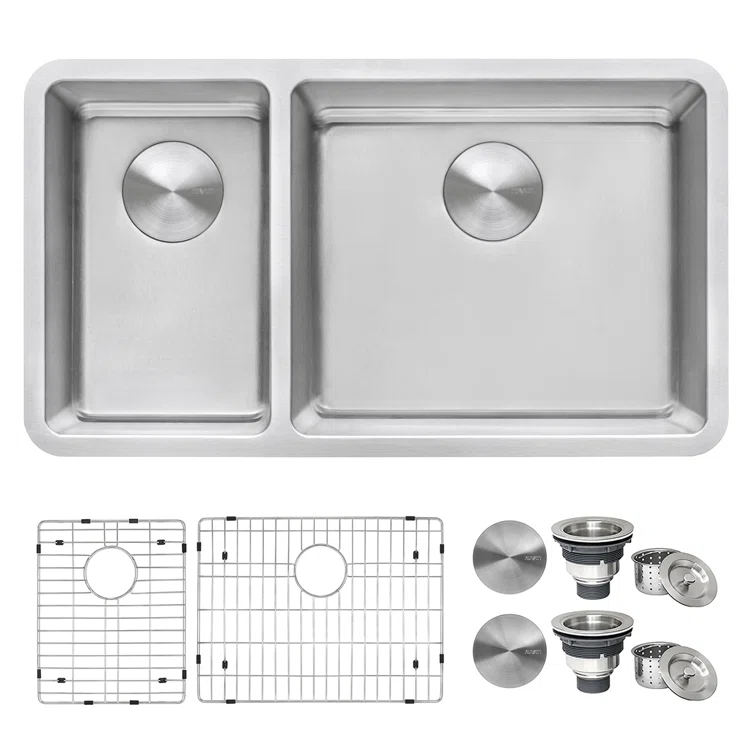 Ruvati 32-inch Undermount Kitchen Sink 16 Gauge Stainless Steel