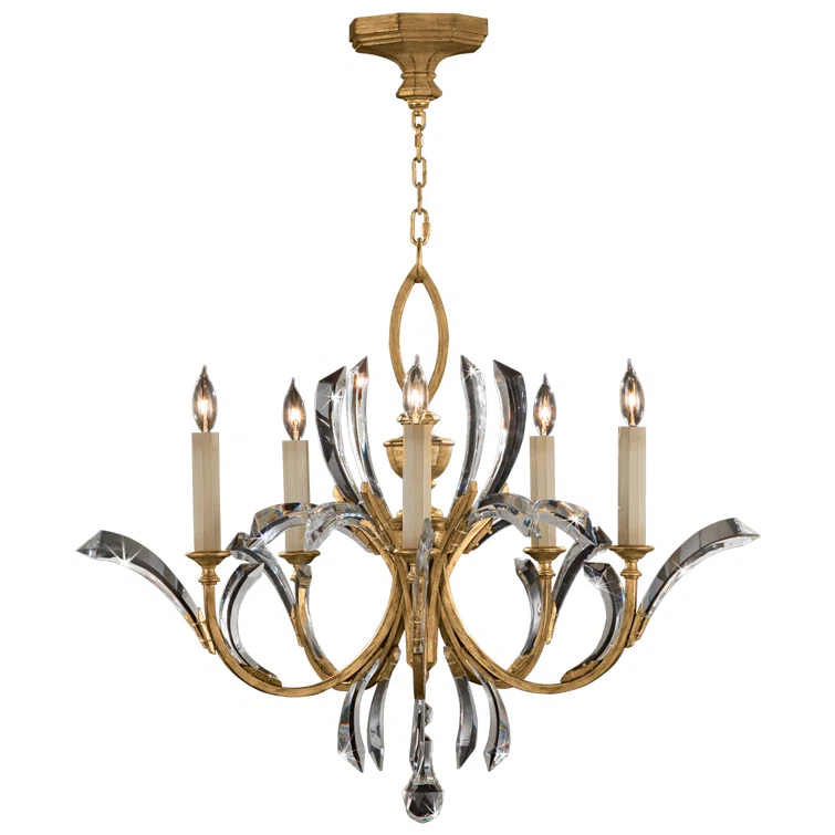 Beveled Arcs 5 - Light Classic / Traditional Chandelier