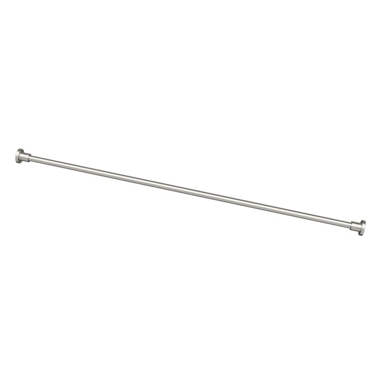 Minimalist 60" Straight Fixed Shower Curtain Rod | Wall Mount Solid Brass Shower Rod